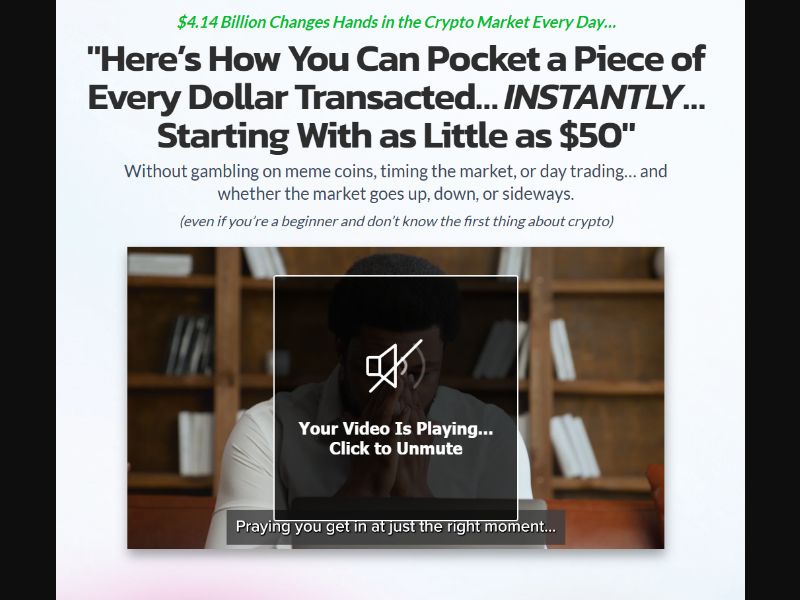 Automatic Payment Pools - "Crypto-Forward" VSL