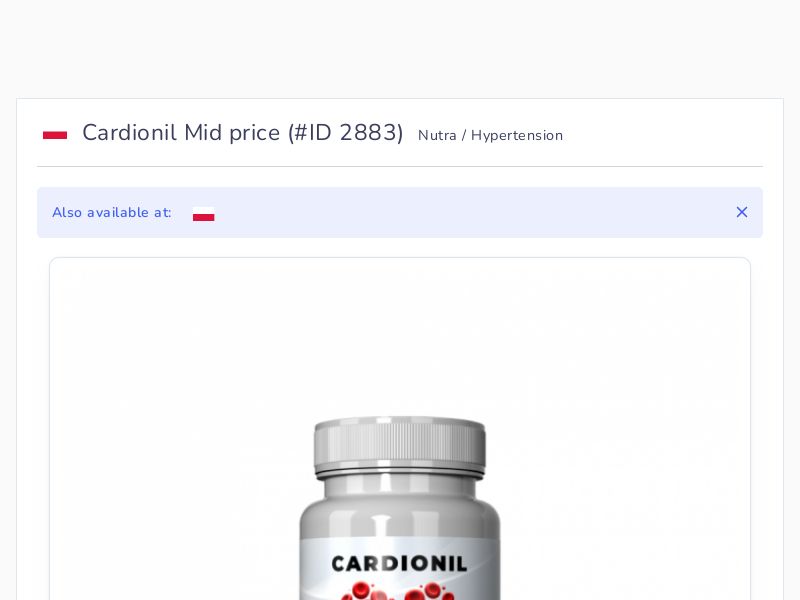 Cardionil Mid price