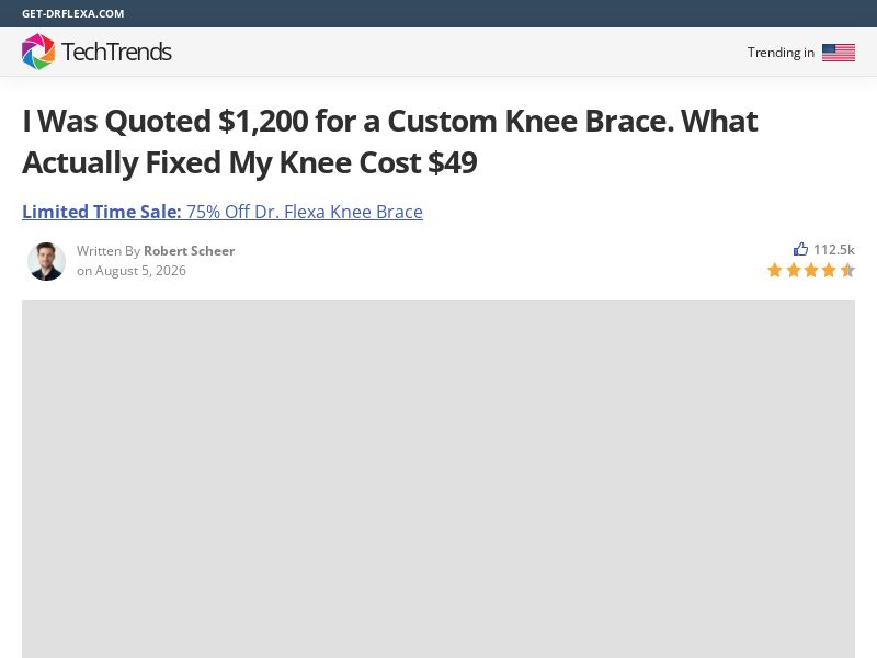 Drflexa Knee Brace - Advertorial [INTL] (Social,Banner,Native,Push,SEO,Search,Brand Bidding) - CPA