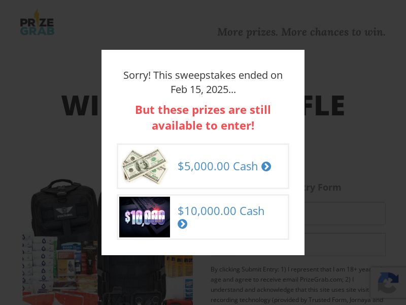 PrizeGrab - Win a Waffle Maker - CPL - DOI - US