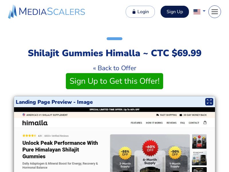Shilajit Gummies Himalla ~ CTC $69.99 {+Advertorial, DTC, Alt-Landers} (Event Tracking) [US, DE, CA, AU, UK, FR, IL, +232 More]