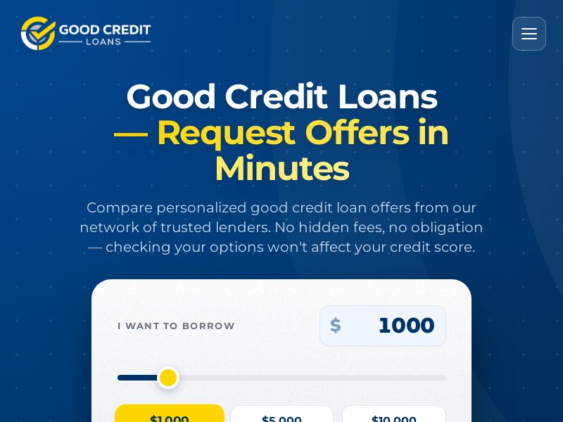 Good Credit Loans