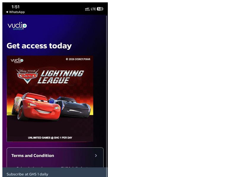 Cars Lightning League Vodafone