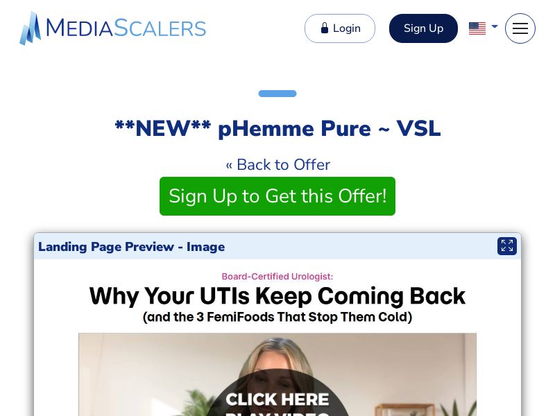 pHemme Pure ~ VSL (Event Tracking) [US, DE, CA, AU, UK, FR, NZ, +52 More]