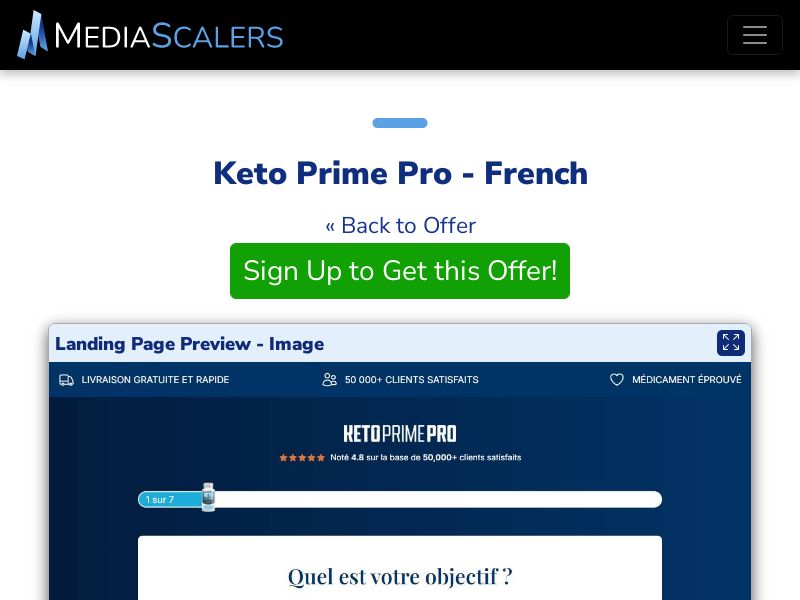 Keto Prime Pro - French (Event Tracking) [FR, BE]