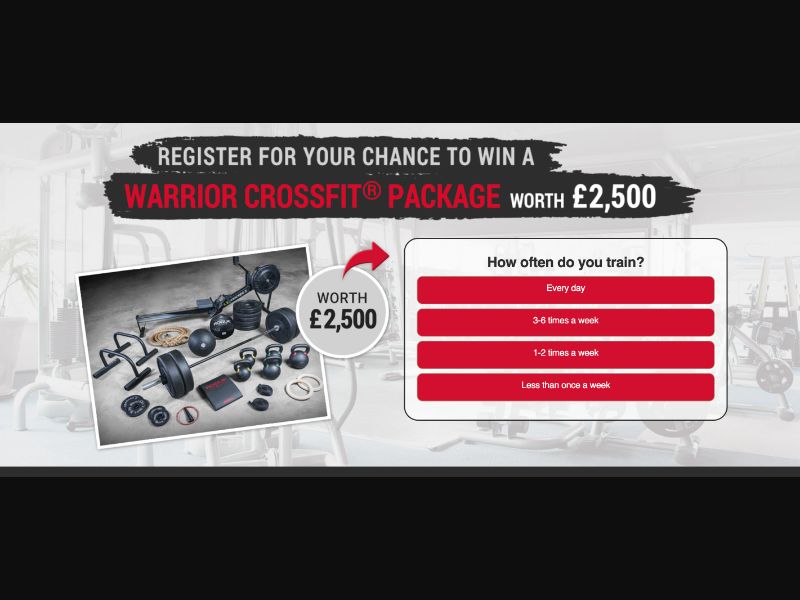 UK - Quiztionnaire - Warrior CrossFit Package - (CPL)