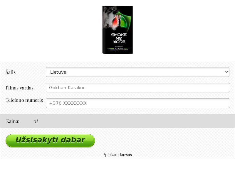 smokeNOmore N20 free LT - TREATMENT FOR SMOKING