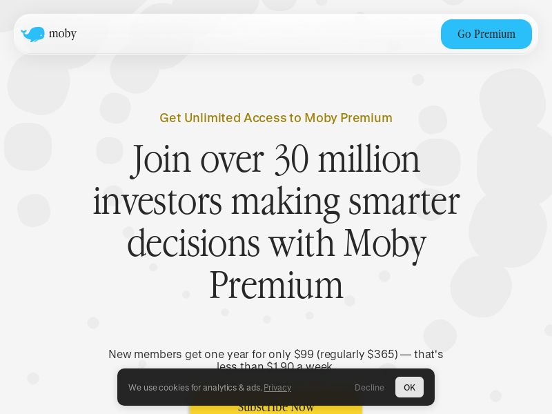 Moby - Get Investment Advice from the Expert