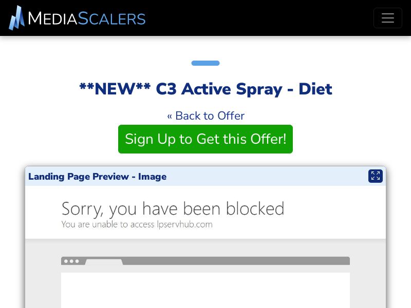 C3 Active Spray - Diet {+Quiz, DTC} [UK]