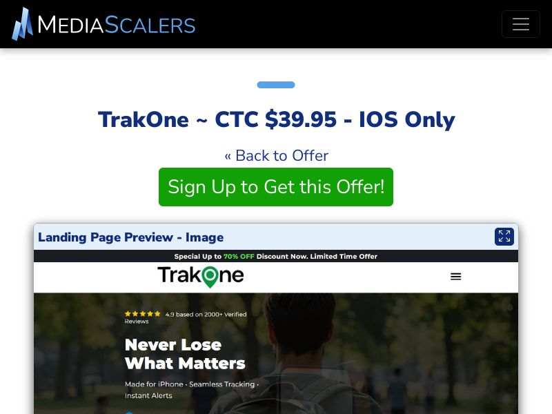 TrakOne ~ CTC $39.95 - IOS Only {+DTC, Alt-Landers} (Event Tracking) [US]
