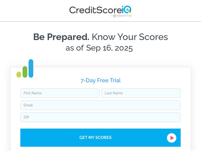 Trial - CreditScoreIQ [US,PR] (Email,Social,Banner,PPC,Native,Push,SEO,Search,SMS) - CPA {No BrandBidding}