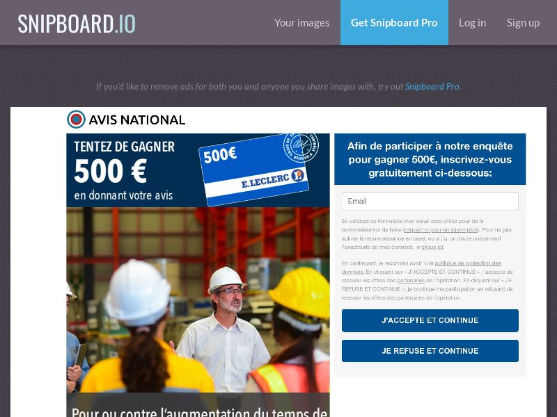 Avis National - Temps de travail FR - SOI *PREFILL*