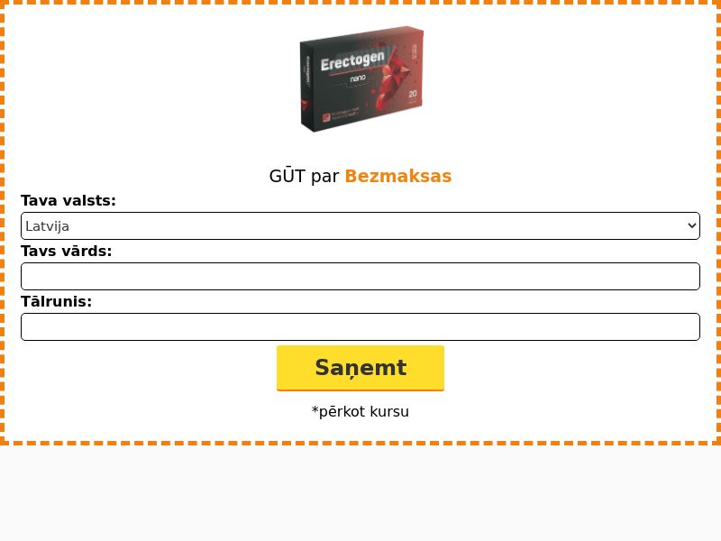 Erectogen Caps N20 free LV - POTENCY TREATMENT PRODUCT