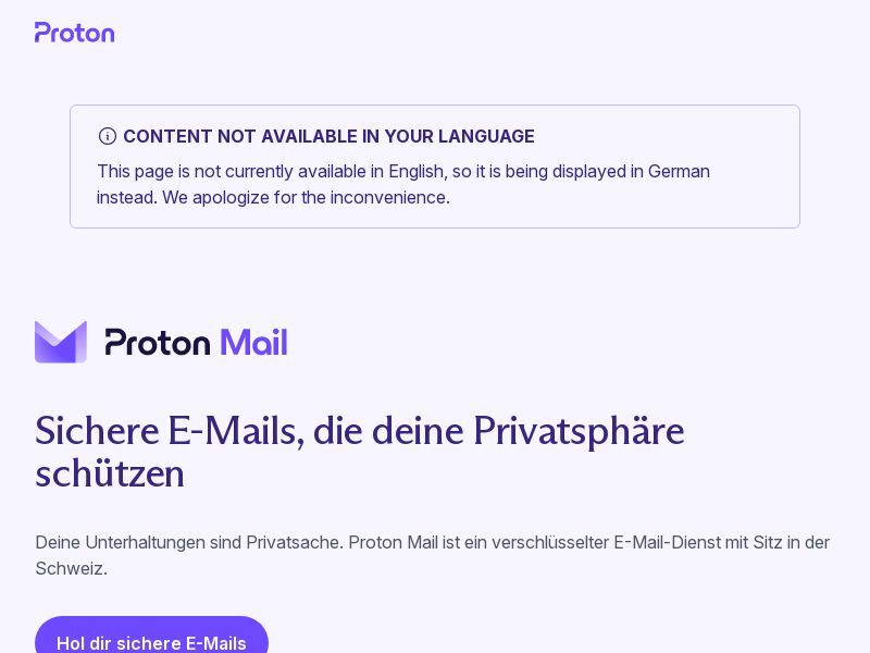 Proton Mail - Secure Email - CPS (US)