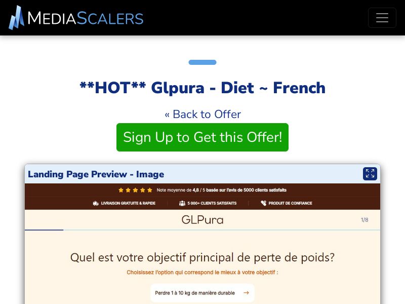 Glpura - Diet ~ French [FR, BE, CH]