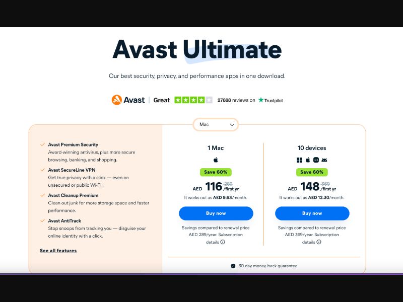 AE - Avast Ultimate 60% Discount - CPS