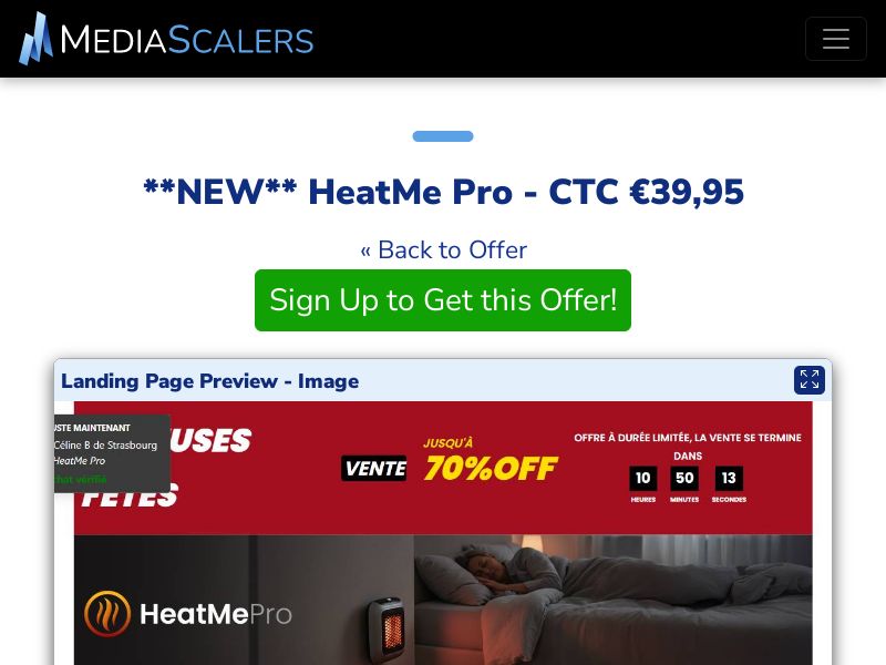 HeatMe Pro - CTC €39,95 {+DTC, Alt-Landers} (Event Tracking) [FR]