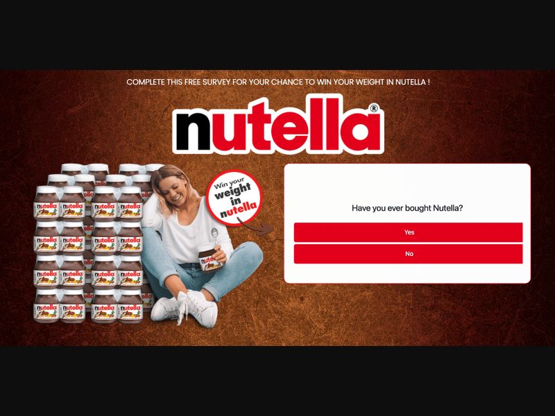 UK - Quiztionnaire - Nutella Win Your Weight - (CPL)
