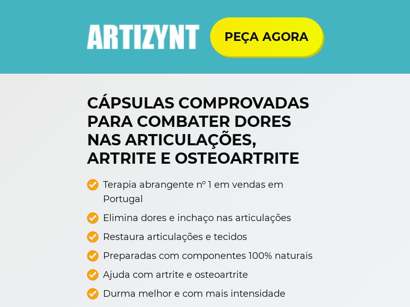 ArtiZynt Capsules COD Low [PT] (Banner,Native,Social,Search,SEO,Brand Bidding) - CPA