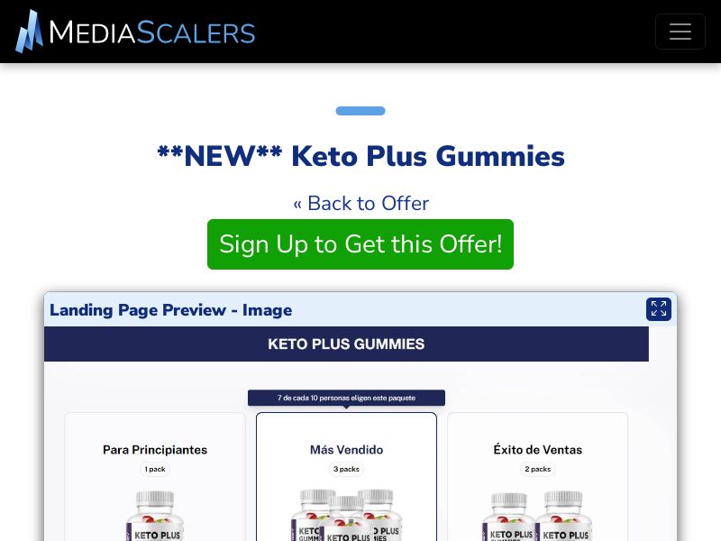 Keto Plus Gummies {+DTC} (Event Tracking) [ES]