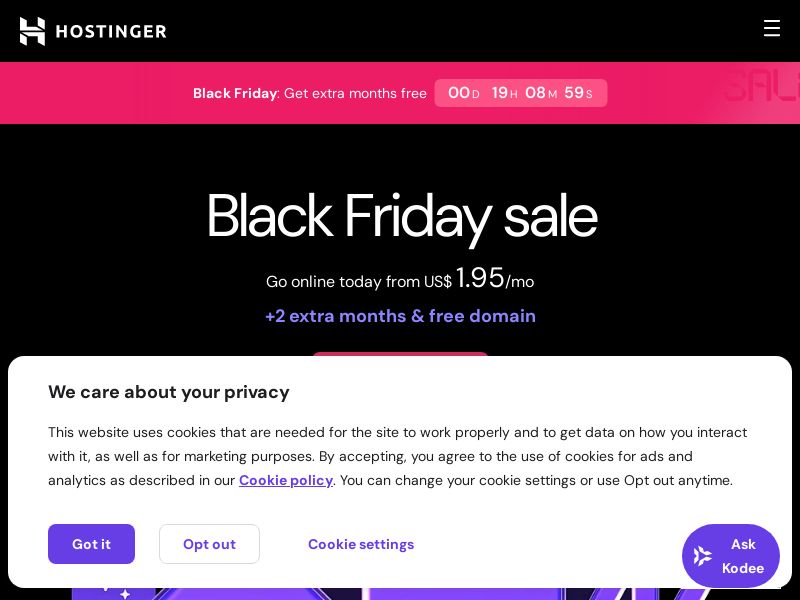 Hostinger.com Utility CPS - Multiple Geosβ