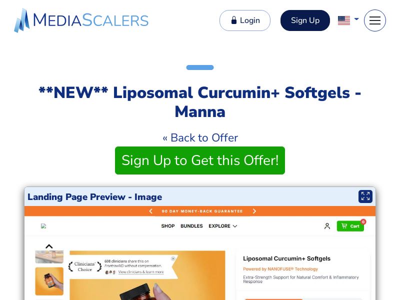 Liposomal Curcumin+ Softgels - Manna {+Advertorial} [US]