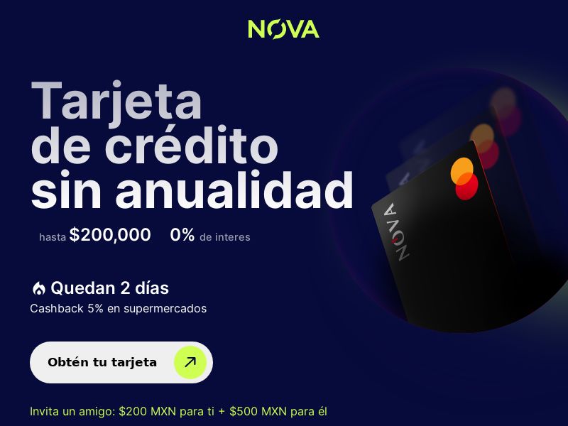 NOVACARD MX — Credit Card CPA