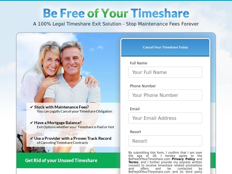 Be Free Of Your Timeshare - CPL | US