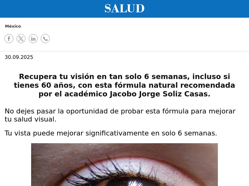 Revisin MX 590mxn - healthy eye function