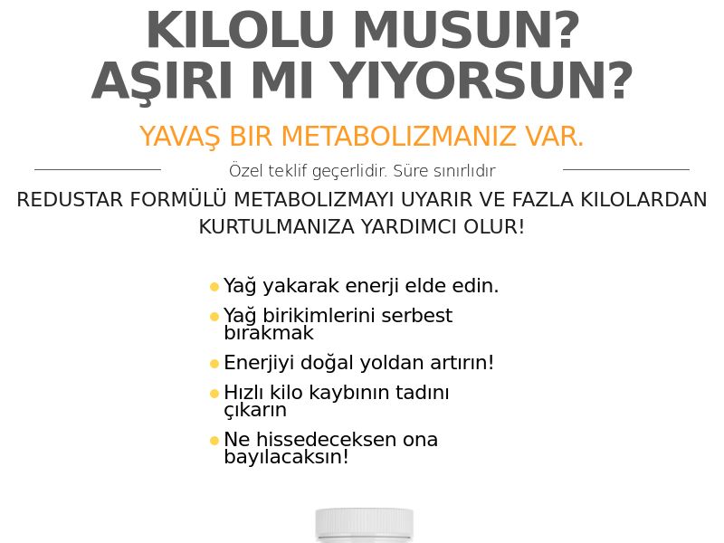 Redustar [Turkish lang] DE - WEIGHT LOSS TREATMENT