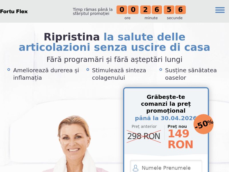 Fortu Flex 149 RON - ARTHRITIS PRODUCT HOLD