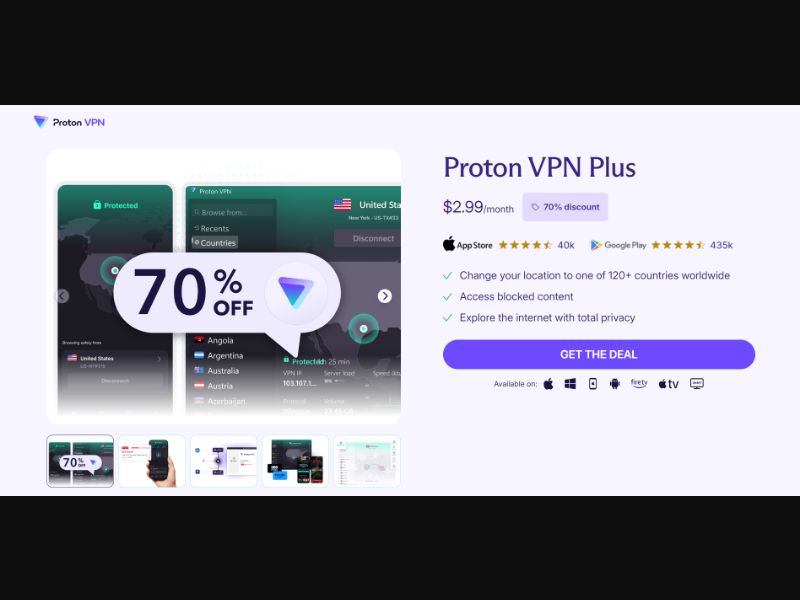 [WEB+MOB] Proton VPN – World Cup 2026 Promo /International WW CPS RevShare 33%