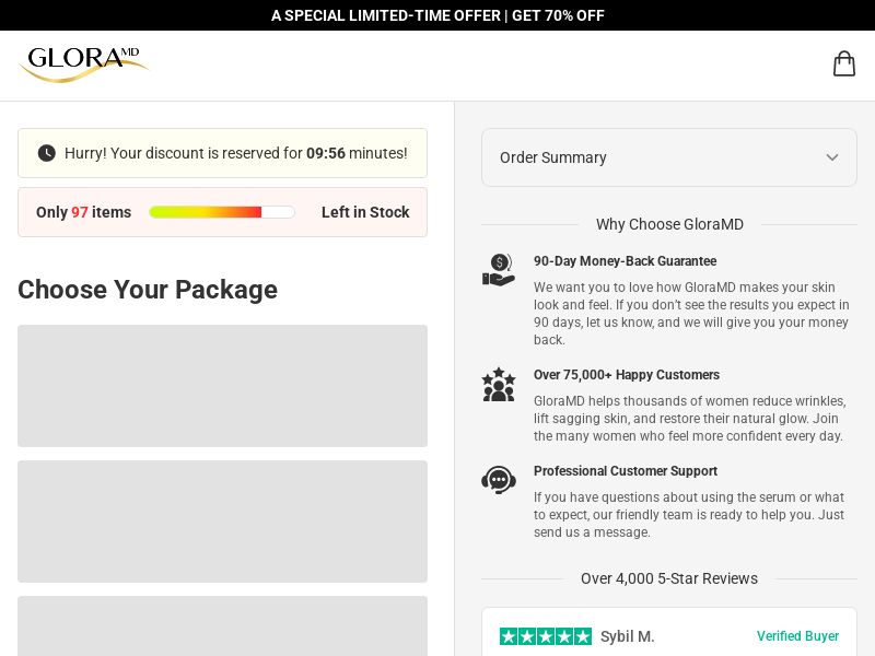 GloraMD Face Lift Serum Subscription - DTC [INTL] (Social,Banner,Native,Push,SEO,Search,Brand Bidding) - CPA