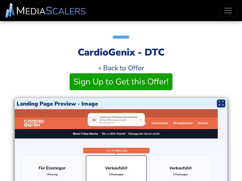 CardioGenix - DTC (Event Tracking) [SE]
