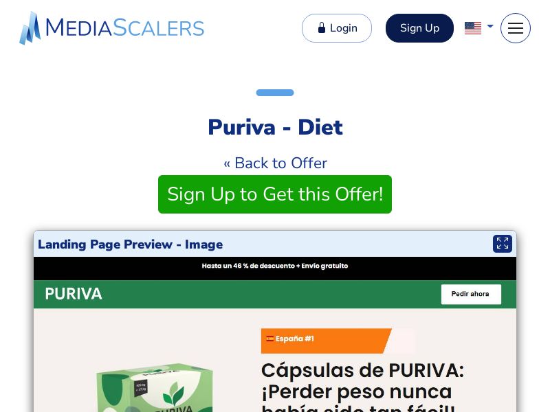 Puriva - Diet (Event Tracking) [ES]