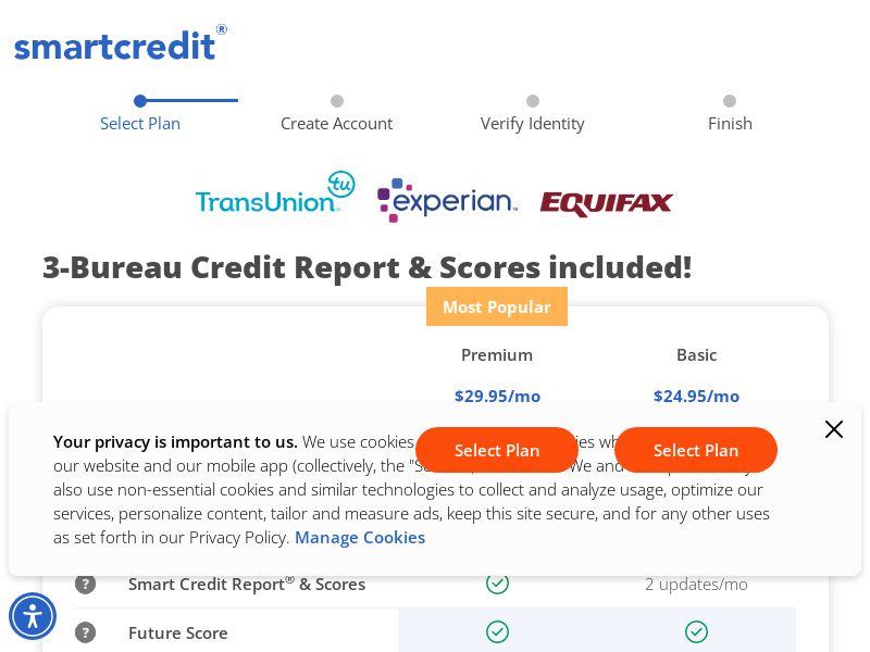 SmartCredit_ No Free Trial_ $39.90/Month Credit score