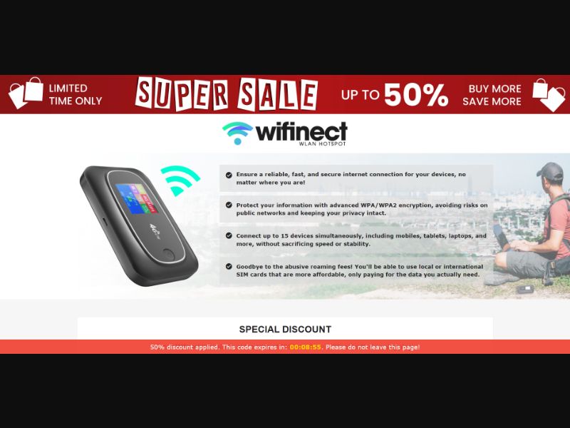 [WEB+MOB] Qinux Wifinect – WLAN Hotspot /International (112 GEOs) CPS *FB/TT/Google/Taboola Pixel*