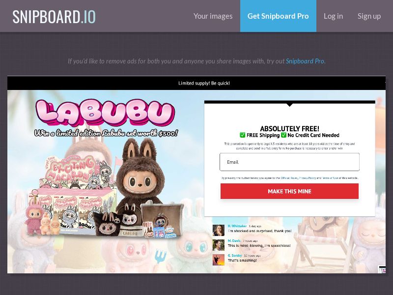 ConsumersConnect - Win a limited edition Labubu set worth $500 US - SOI