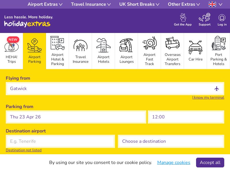 HolidayExtras.com Travel CPS - United Kingdom