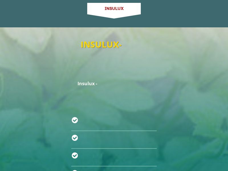 Insulux BD - SUGAR CONTROL SUPPLEMENT