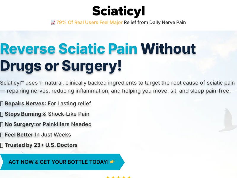 ! NEW OFFER - Sciaticyl - DTC [US,CA] (Banner,Native,Social,Search,SEO,PPC,Push,Brand Bidding,Shopping) - CPA