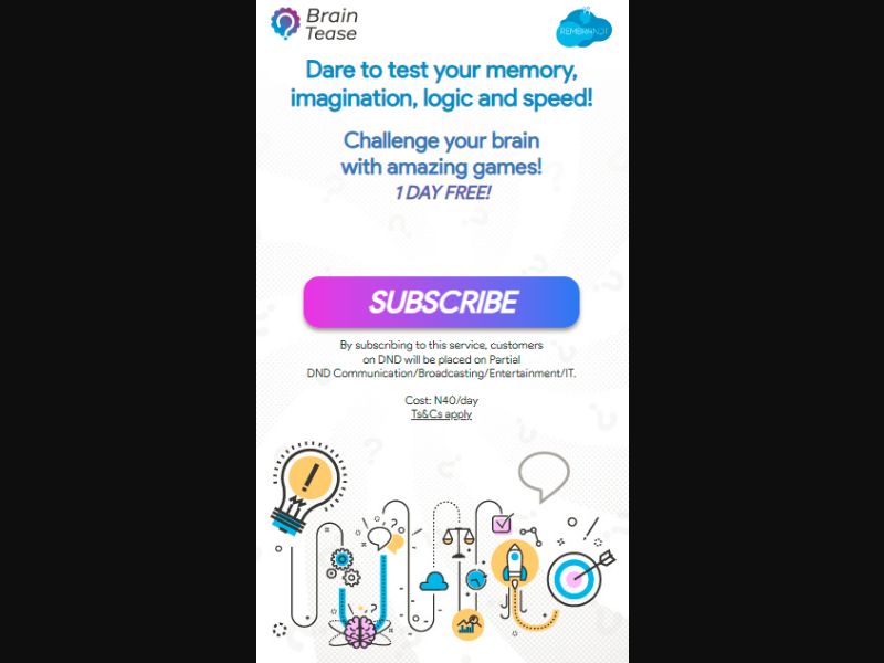 [MOB] Brain Tease /NG [Airtel] 2 Click