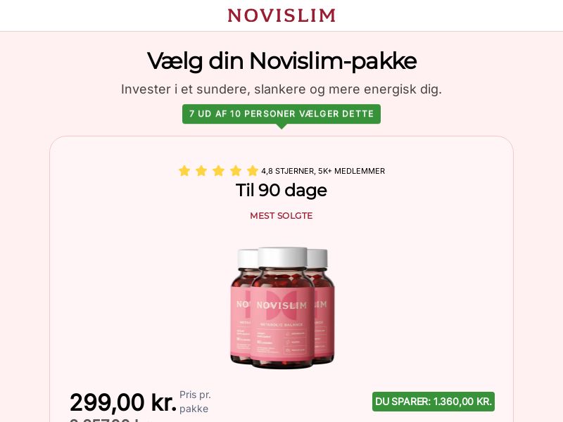 ! NEW OFFER - Novislim - Diet [DK] (Banner,Native,Social,Search,SEO,Brand Bidding) - CPA 
