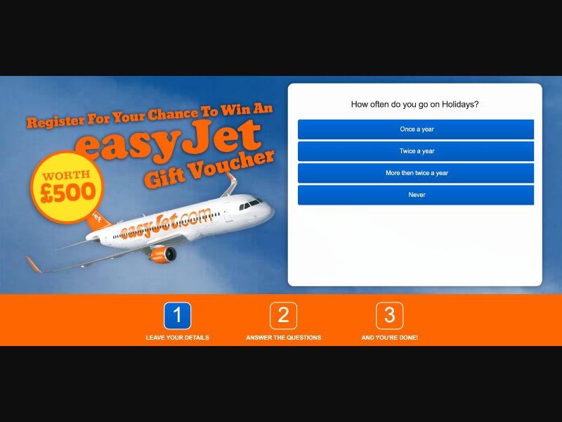 UK - Quiztionnaire - EasyJet Voucher FB - (CPL)