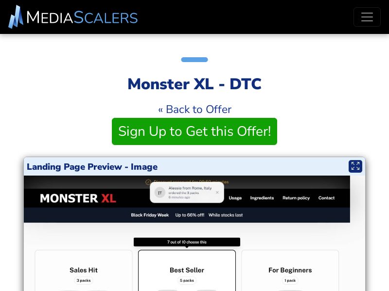 Monster XL - DTC (Event Tracking) [IE]