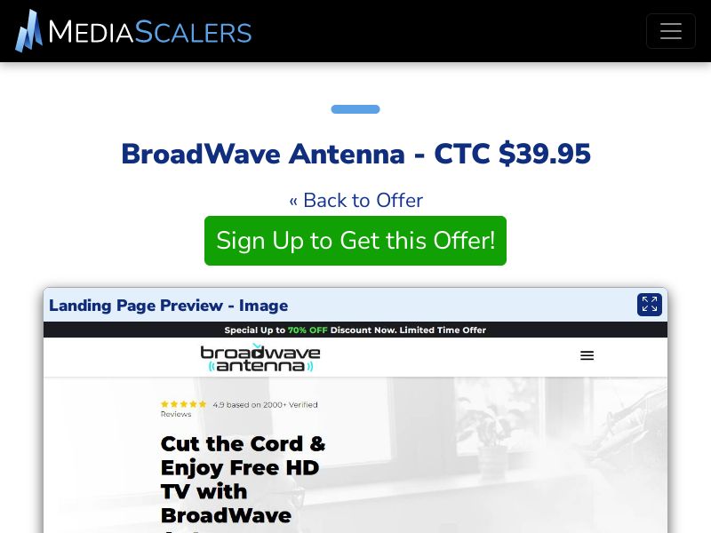 BroadWave Antenna - CTC $39.95 (Event Tracking) [US]