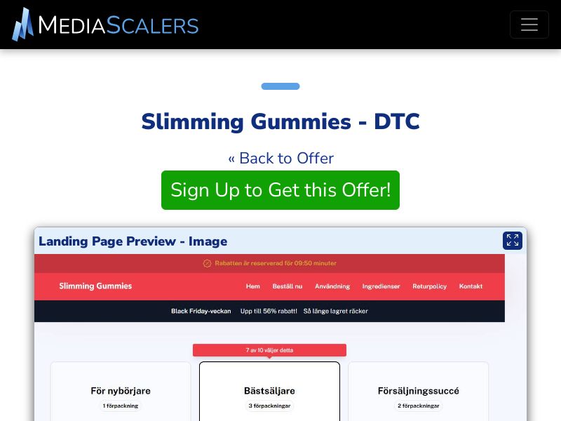 Slimming Gummies - DTC (Event Tracking) [SE]