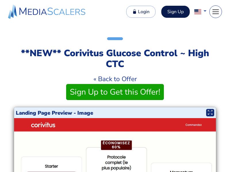Corivitus Glucose Control ~ High CTC [FR, CH, BE]