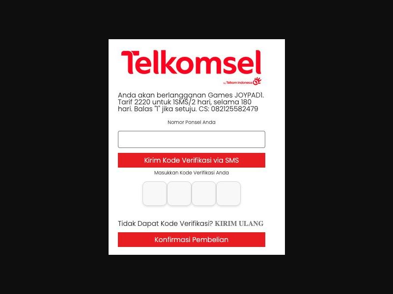 39258 - ID - [MOB] - JoyPad - Telkomsel - PIN