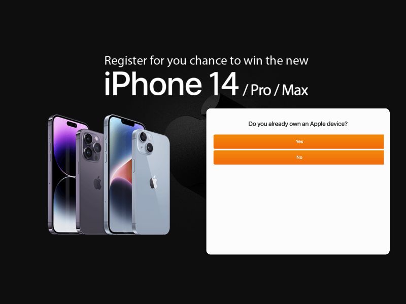 UK - Quiztionnaire - iPhone 14 Black - (CPL)